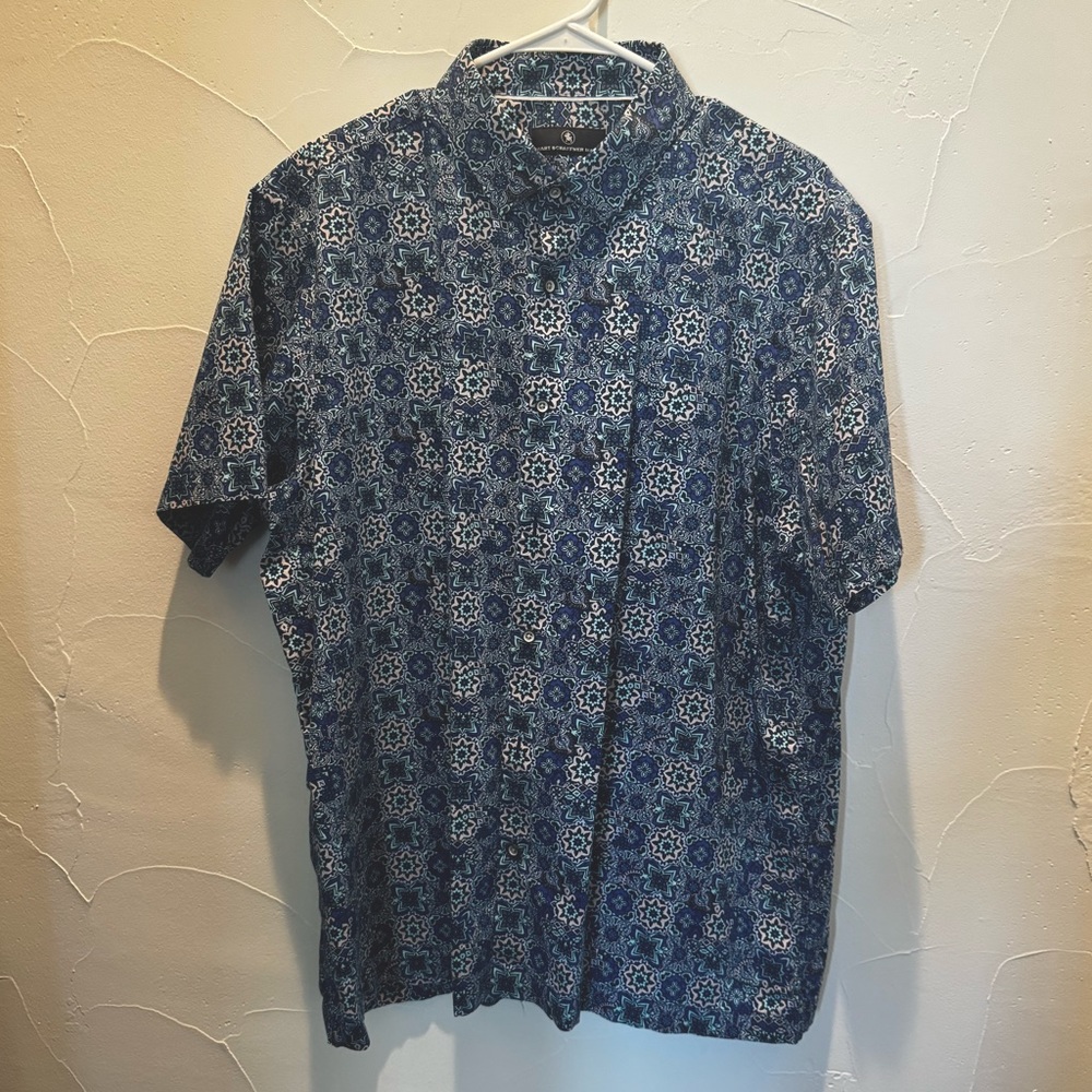 Hart Schaffer Marx, short sleeve button down